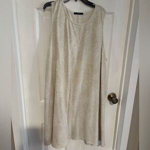 Tart Beige Sleeveless Midi Dress